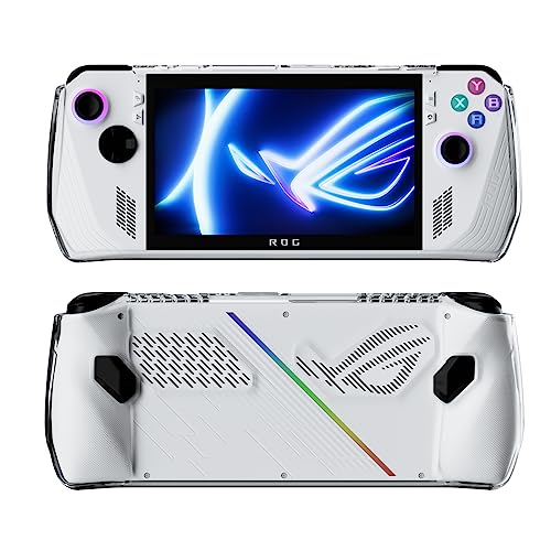  JOYTORN Full Protective Case for ASUS Rog Ally 7 2023,Rog Ally  Case with Detachable Front Shell Cover,Kickstand Protector Case,Non-Slip&Anti-Scratch,Frosted  Handheld Design (White) : Electronics