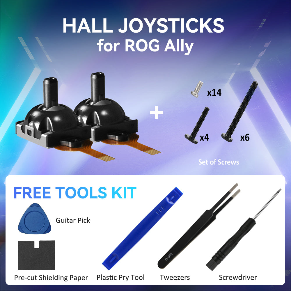 1 Pair Hall Joystick for ROG Ally/ ROG Ally X, with Free Tools Kit [Does Not Compromise the Eligibility for ROG ALLY's 1-year Warranty Service]