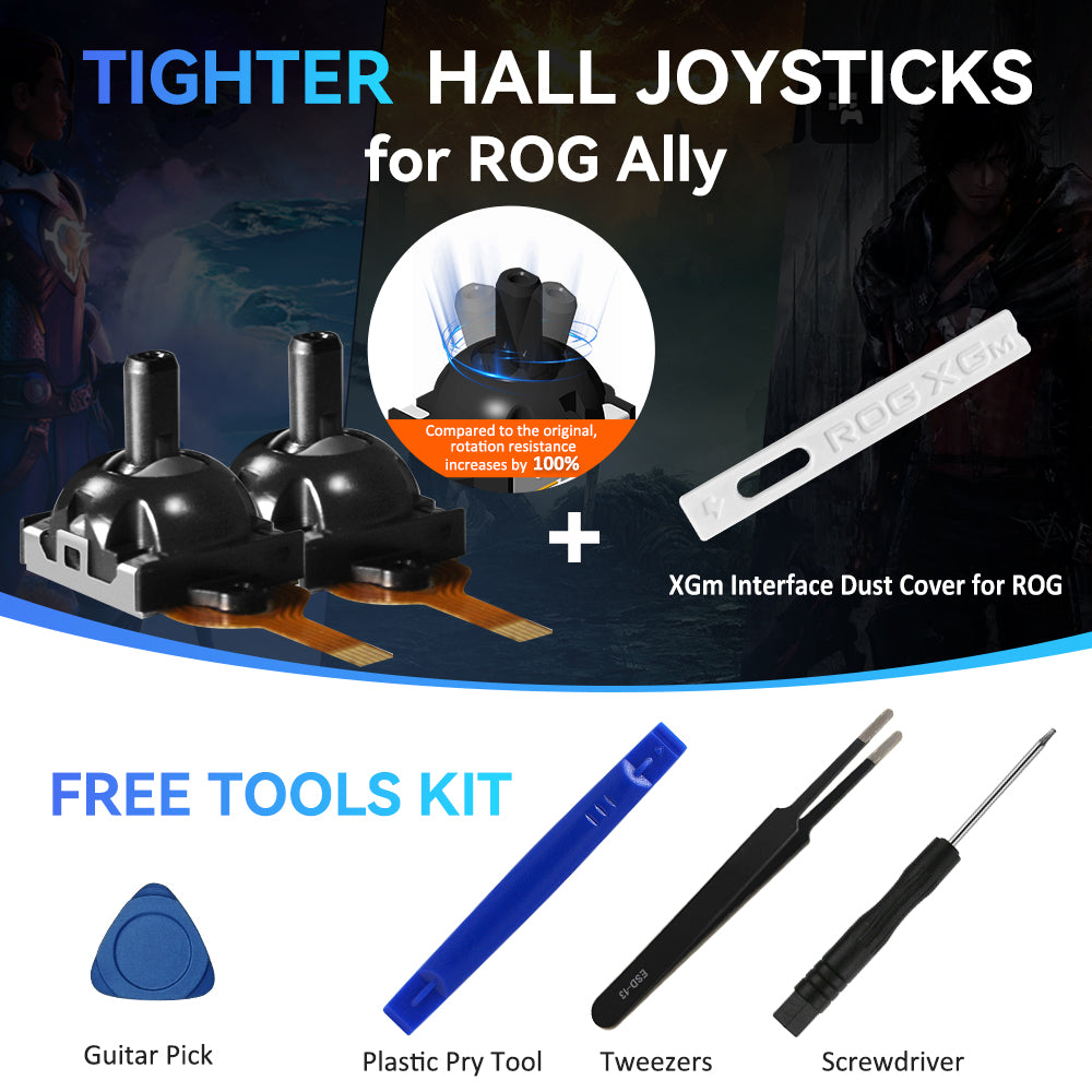 1 Pair Hall Joystick for ROG Ally/ ROG Ally X, with Free Tools Kit [Does Not Compromise the Eligibility for ROG ALLY's 1-year Warranty Service]