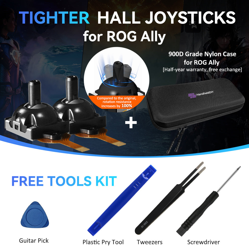 1 Pair Hall Joystick for ROG Ally/ ROG Ally X, with Free Tools Kit [Does Not Compromise the Eligibility for ROG ALLY's 1-year Warranty Service]