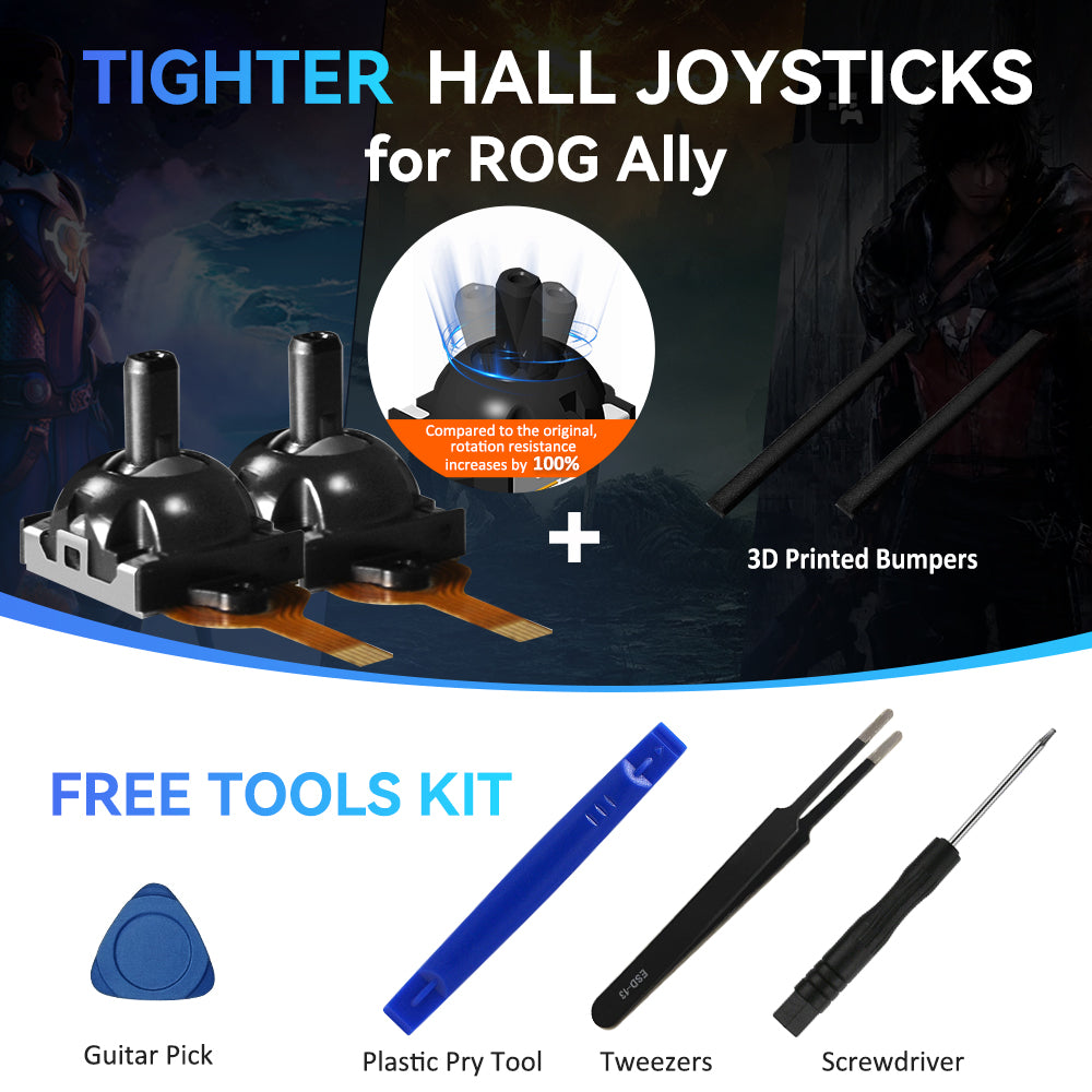 1 Pair Hall Joystick for ROG Ally/ ROG Ally X, with Free Tools Kit [Does Not Compromise the Eligibility for ROG ALLY's 1-year Warranty Service]