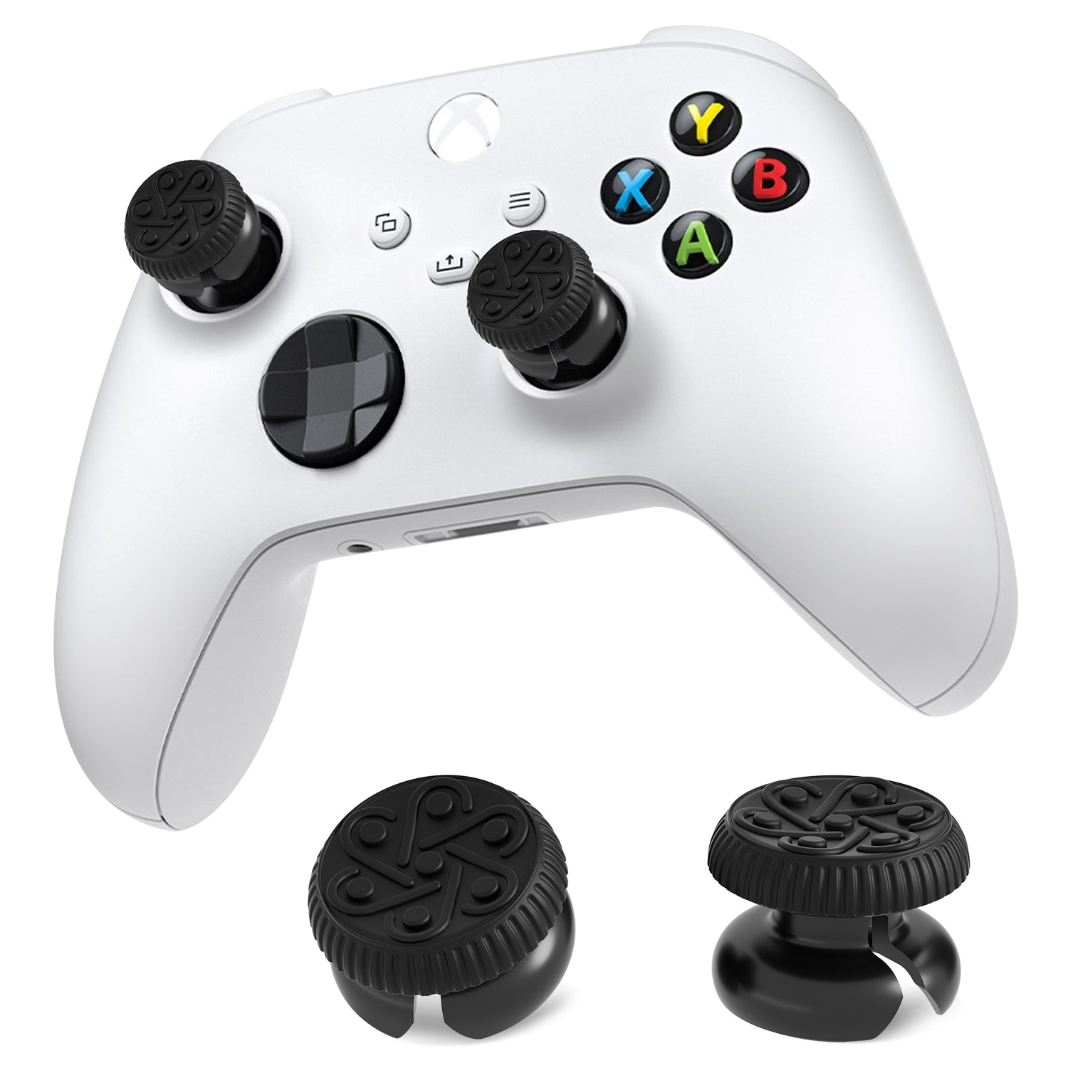 High-Rise Thumb Grips for Xbox Series/One Controller and ROG Ally X, for FPS and Racing Games, 1 Pair