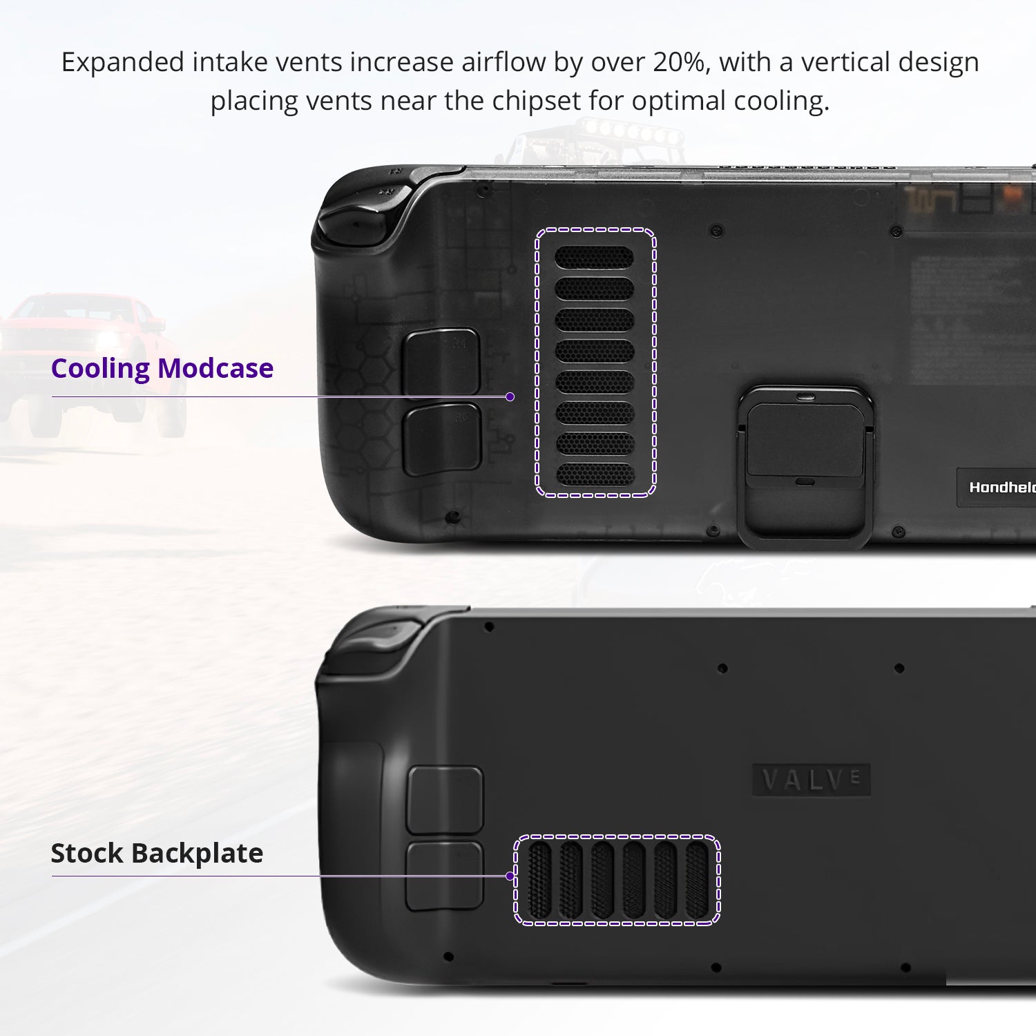 Cooling Modcase for Steam Deck LCD & OLED, With Tools Kit