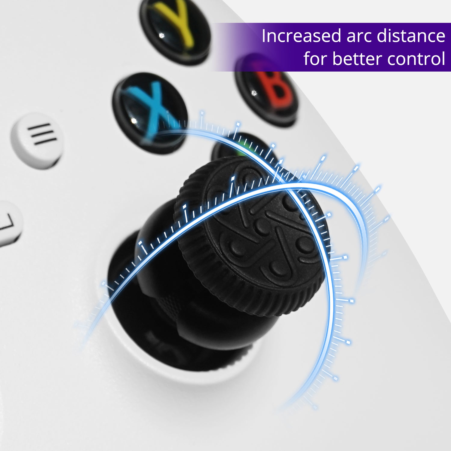 Silicone High-Rise Thumb Grips for Xbox Series S/X, One Controller and ROG Ally X, for FPS and Racing Games, 1 Pair