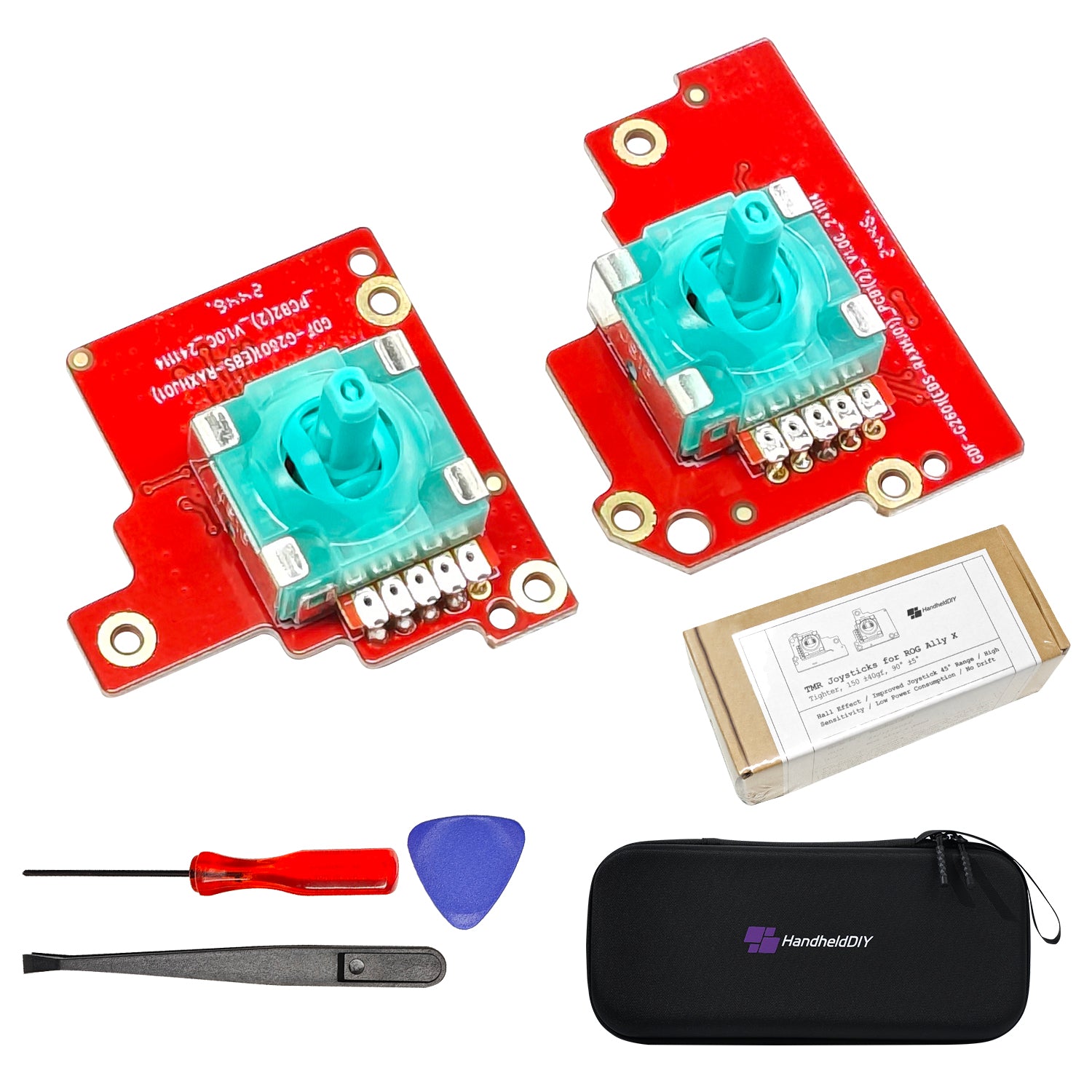 TMR Hall Effect Joystick for ROG Ally X, Tighter Version, with Calibration Tutorial, 1 Pair