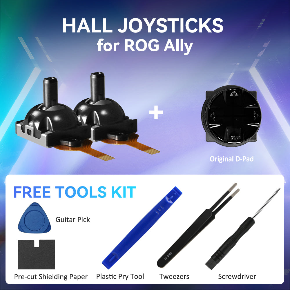 Hall Joystick for ROG Ally / X, with Free Tools Kit [Does Not Compromise the Eligibility for ROG ALLY's 1-year Warranty Service]