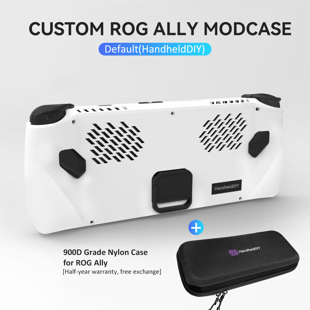 [🔥Hot Sale🔥] Custom ROG Ally Modcase, Lower the Temperature Over 10%, Aluminum Alloy Kickstand and Nameplate, Cyberpunk Engraving Service