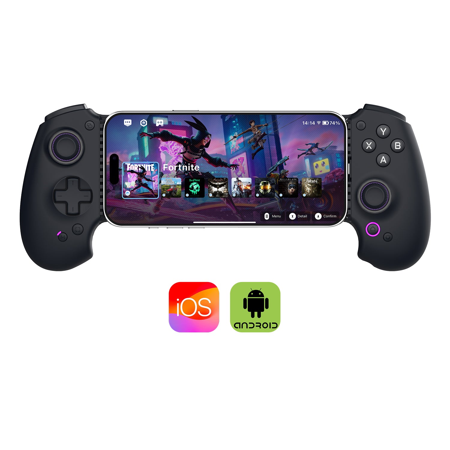 [Pre-Sale, Ship in 2 Weeks] abxylute Premium Mobile Controller, Type-C, Console-Quality, for iPhone and Android Phone