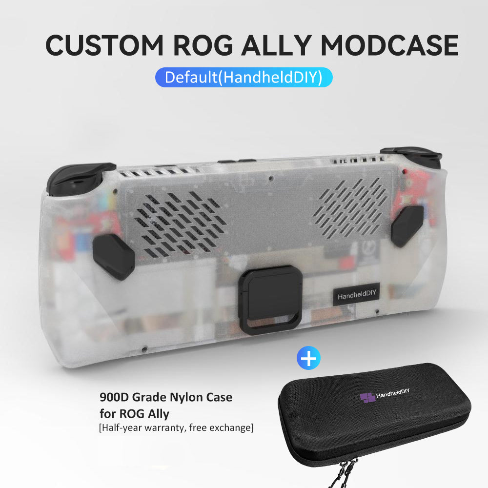 [🔥Hot Sale🔥] Custom ROG Ally Modcase, Lower the Temperature Over 10%, Aluminum Alloy Kickstand and Nameplate, Cyberpunk Engraving Service