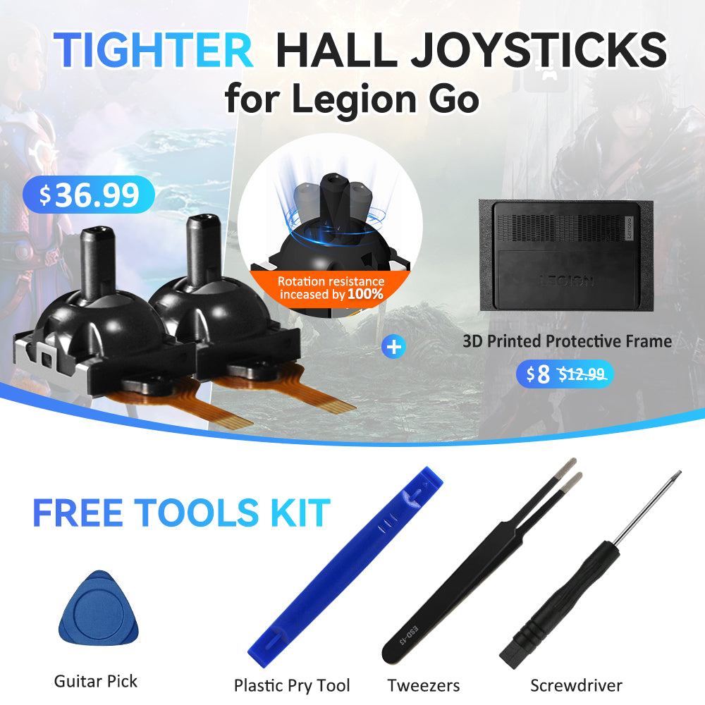 Tighter Hall Joystick for Legion Go with Free Tools Kit, For FPS Games