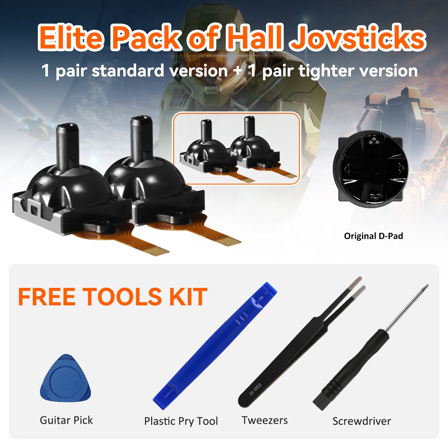 Hall Joystick for ROG Ally / X, with Free Tools Kit [Does Not Compromise the Eligibility for ROG ALLY's 1-year Warranty Service]