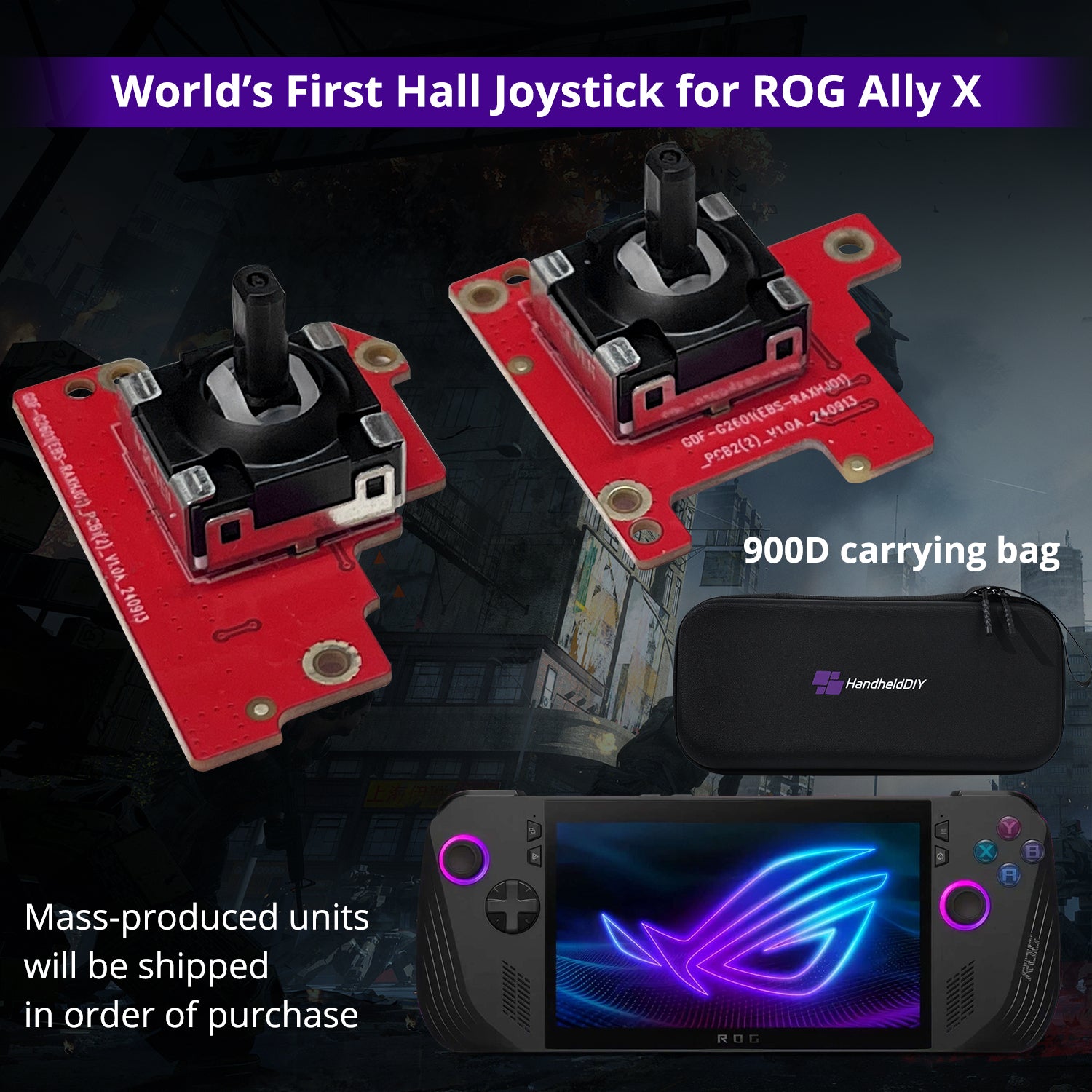 1 Pair Hall Joystick for ROG Ally/ ROG Ally X, with Free Tools Kit [Does Not Compromise the Eligibility for ROG ALLY's 1-year Warranty Service]