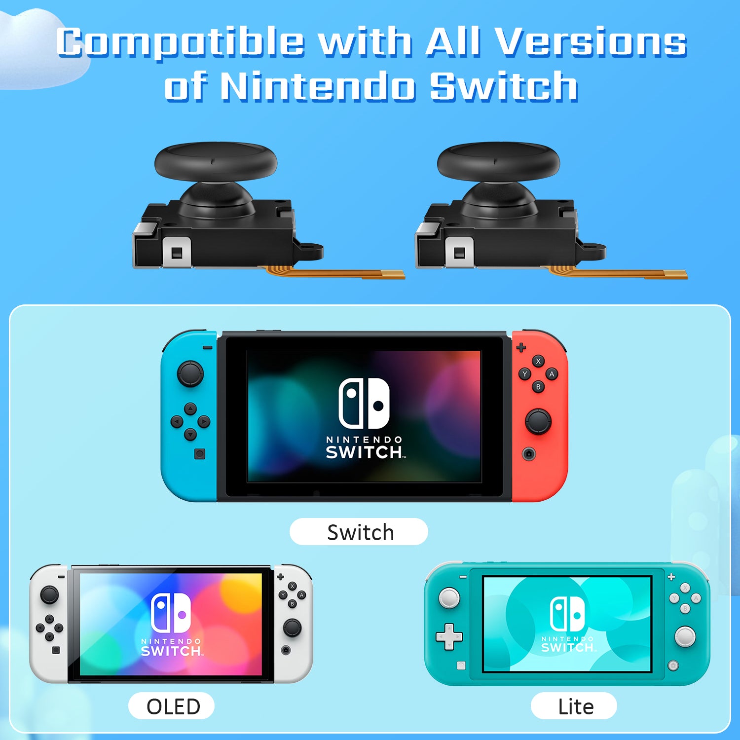 World's 1st TMR Hall Joystick for Nintendo Switch /Oled /Lite, with Tools [🔥Free Shipping🔥]