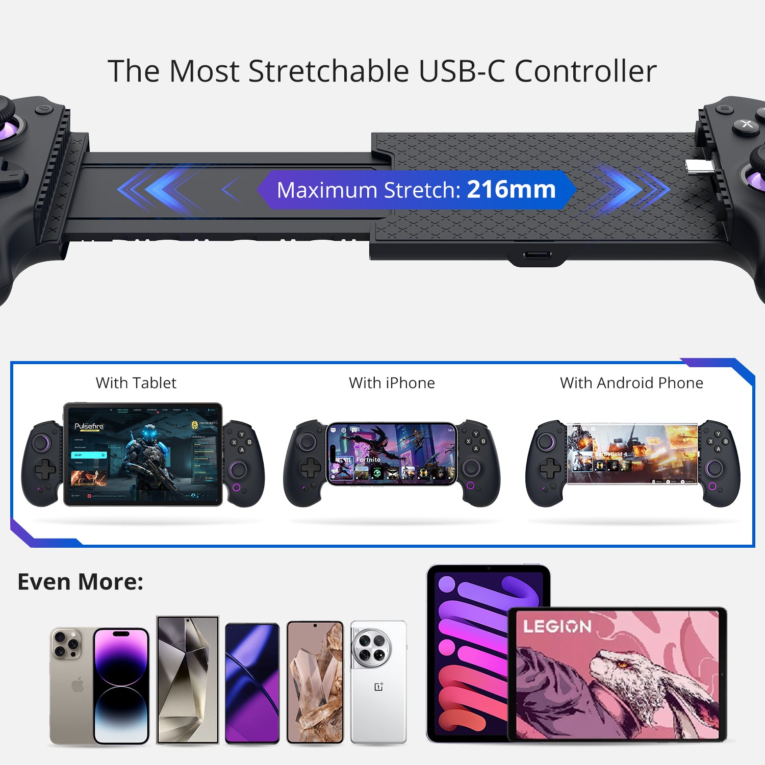 [Pre-Sale, Ship in 2 Weeks] abxylute Premium Mobile Controller, Type-C, Console-Quality, for iPhone and Android Phone