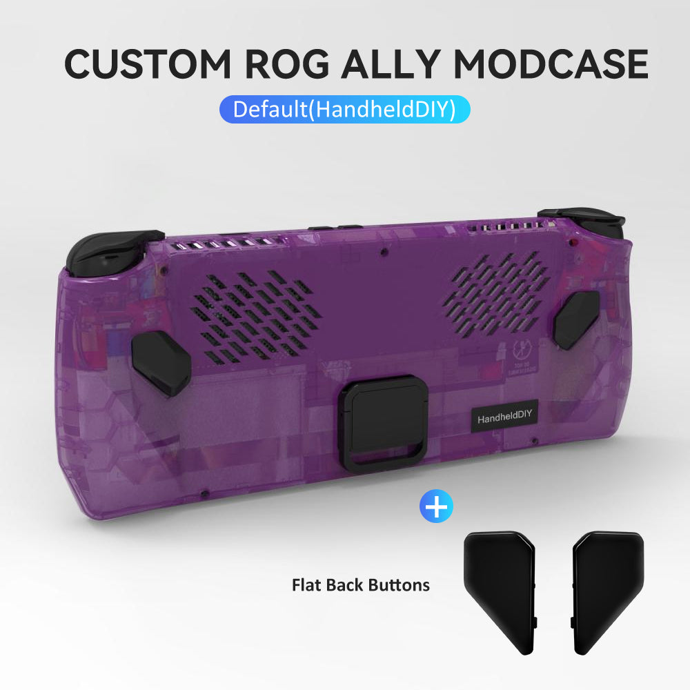 [🔥Hot Sale🔥] Custom ROG Ally Modcase, Lower the Temperature Over 10%, Aluminum Alloy Kickstand and Nameplate, Cyberpunk Engraving Service