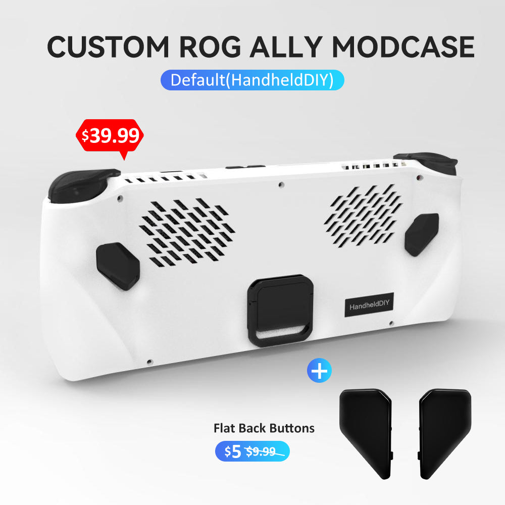 [🔥Hot Sale🔥] Custom ROG Ally Modcase, Lower the Temperature Over 10%, Aluminum Alloy Kickstand and Nameplate, Cyberpunk Engraving Service