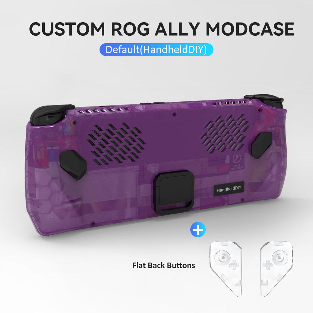 [🔥Hot Sale🔥] Custom ROG Ally Modcase, Lower the Temperature Over 10%, Aluminum Alloy Kickstand and Nameplate, Cyberpunk Engraving Service