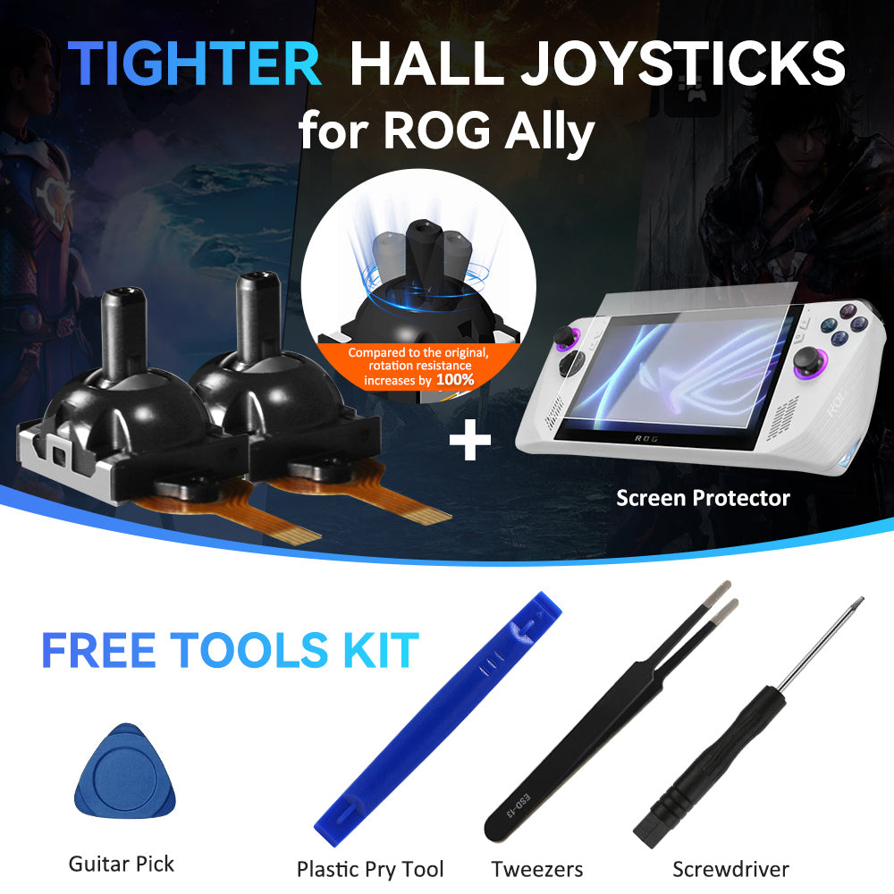 1 Pair Hall Joystick for ROG Ally/ ROG Ally X, with Free Tools Kit [Does Not Compromise the Eligibility for ROG ALLY's 1-year Warranty Service]