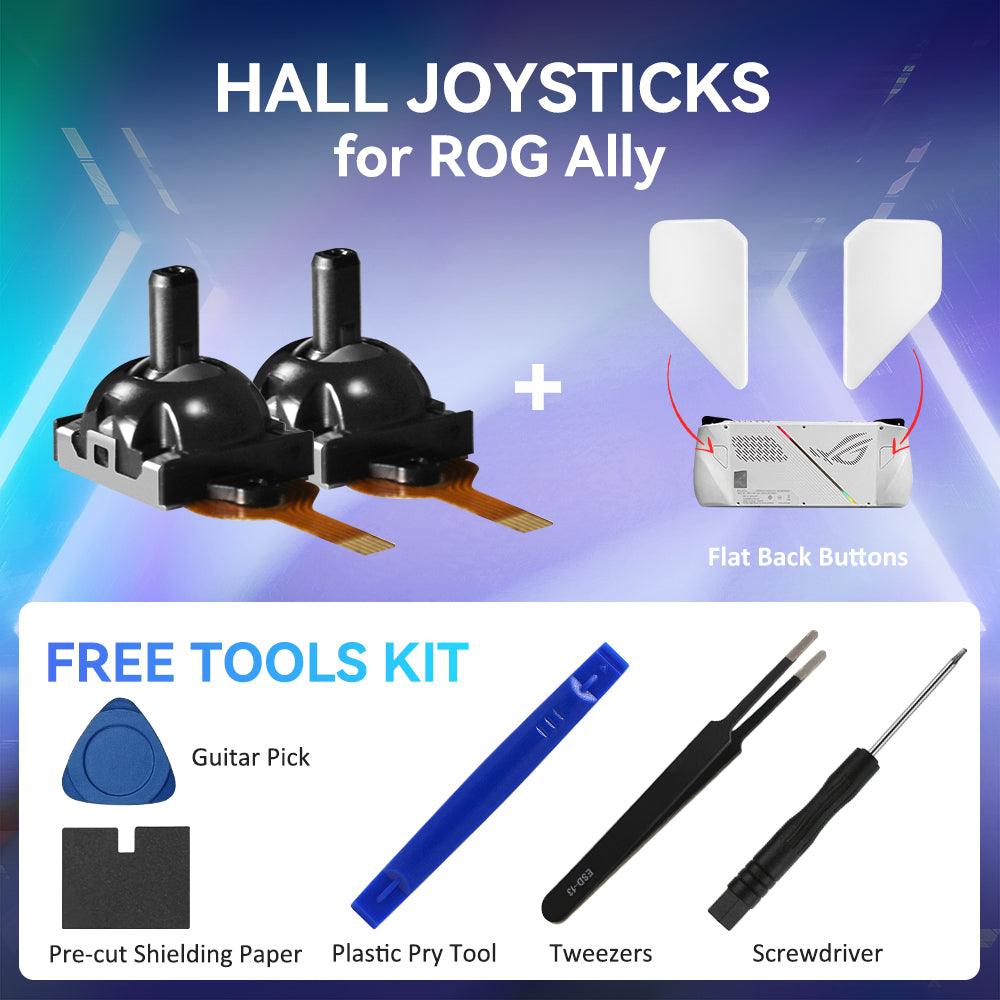 Hall Joystick for ROG Ally / X, with Free Tools Kit [Does Not Compromise the Eligibility for ROG ALLY's 1-year Warranty Service]