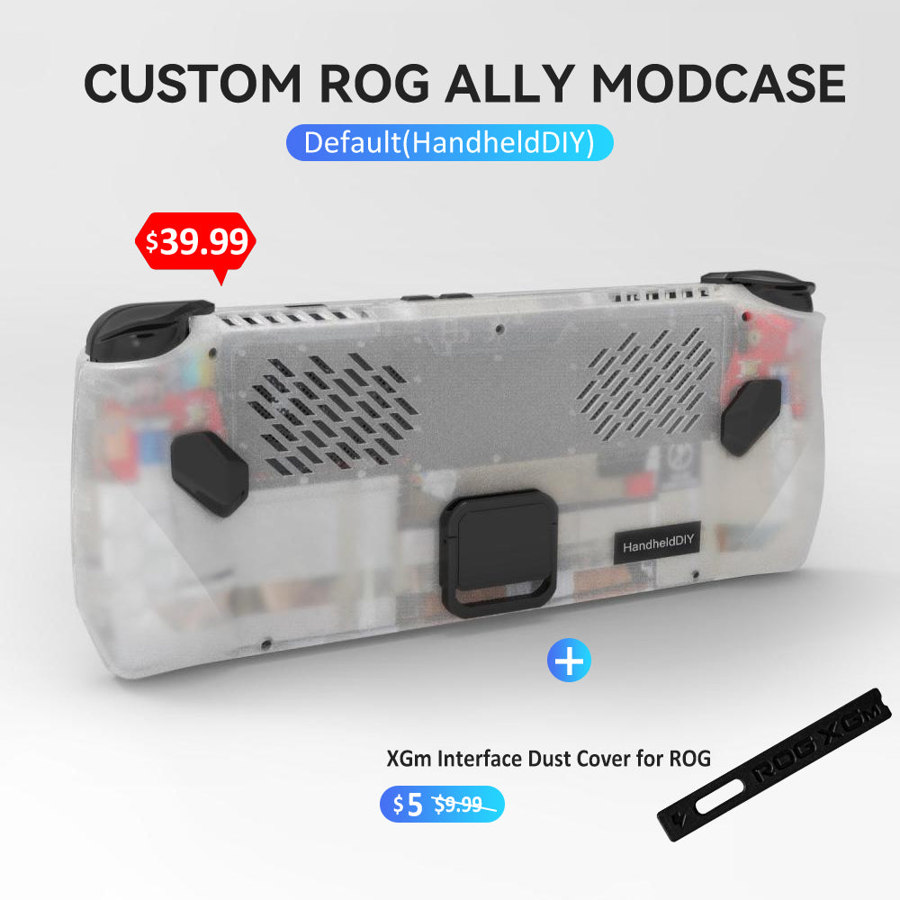 [🔥Hot Sale🔥] Custom ROG Ally Modcase, Lower the Temperature Over 10%, Aluminum Alloy Kickstand and Nameplate, Cyberpunk Engraving Service