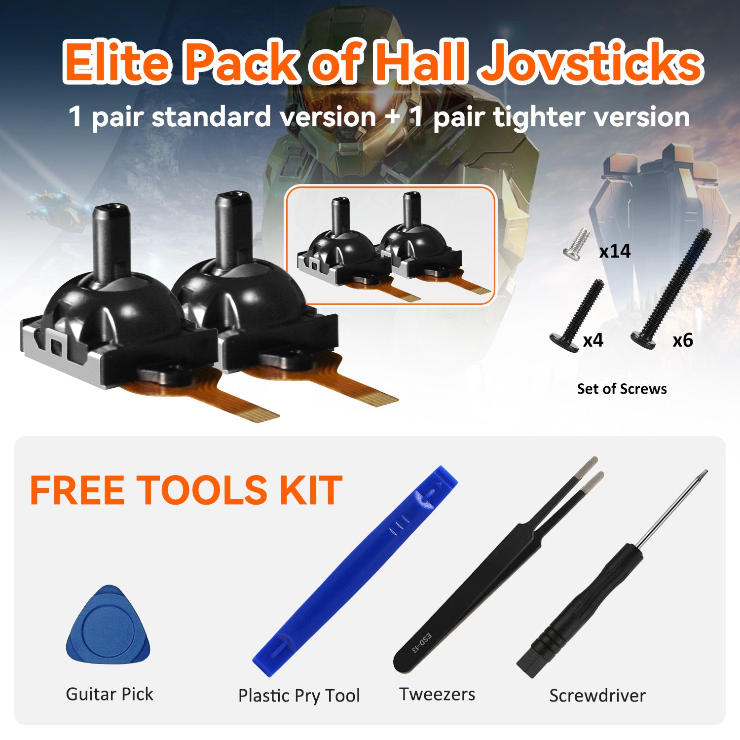 Hall Joystick for ROG Ally / X, with Free Tools Kit [Does Not Compromise the Eligibility for ROG ALLY's 1-year Warranty Service]