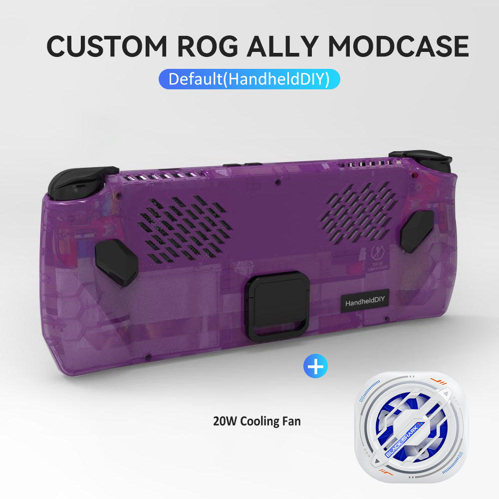 [🔥Hot Sale🔥] Custom ROG Ally Modcase, Lower the Temperature Over 10%, Aluminum Alloy Kickstand and Nameplate, Cyberpunk Engraving Service