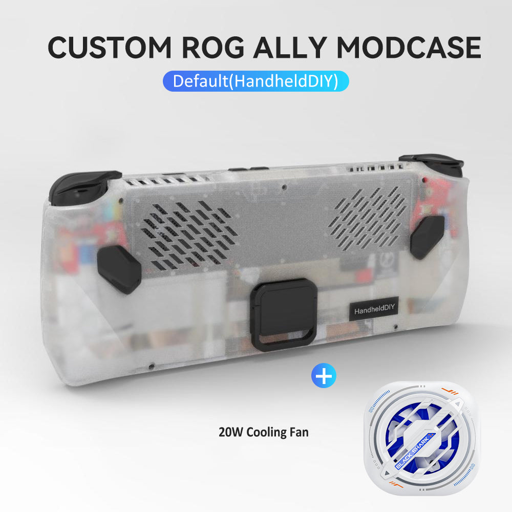 [🔥Hot Sale🔥] Custom ROG Ally Modcase, Lower the Temperature Over 10%, Aluminum Alloy Kickstand and Nameplate, Cyberpunk Engraving Service