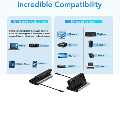 USB Type-C HUB Game Console Base PD Charging for ASUS ROG Ally Docking  Station